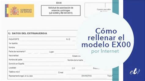 Rellenar el Modelo EX00 por Internet Entre Trámites