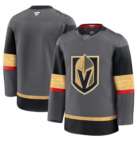 mens vegas golden knights blank grey   alternate stitched hockey