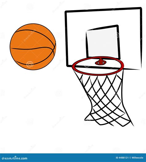 Shooting hoops stock vector. Illustration of dunk, dribble - 4488121