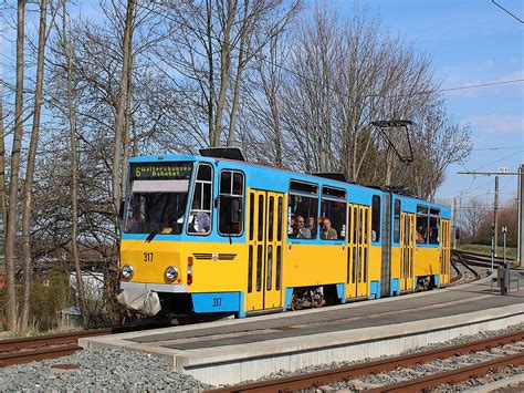 Гота Tatra KT4DC Z 317 Фото Городской электротранспорт