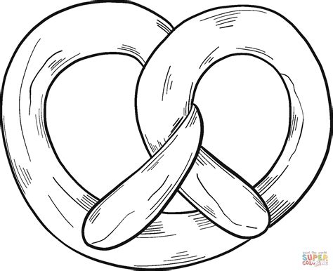 Pretzel Coloring Page Free Printable Coloring Pages