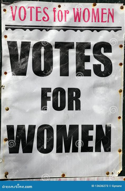 Votes For Women Poster Stock Image Image Of History 13636273