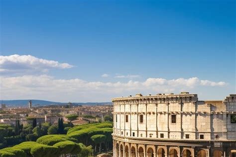 Premium AI Image | aerial drone photo of iconic ancient roman ...