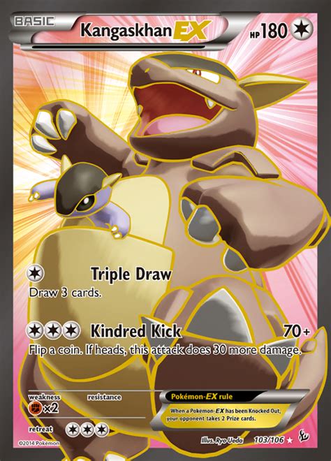 Kangaskhan EX Flashfire Rare Holo Pokemon TCG DigitalTQ