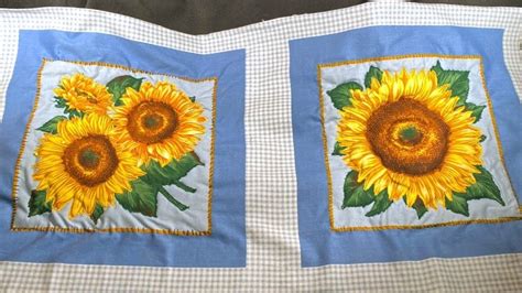 Sunflower Fabric Panels - Etsy