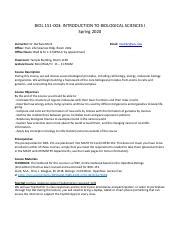 Biol Syllabus Spring Merk Pdf Biol