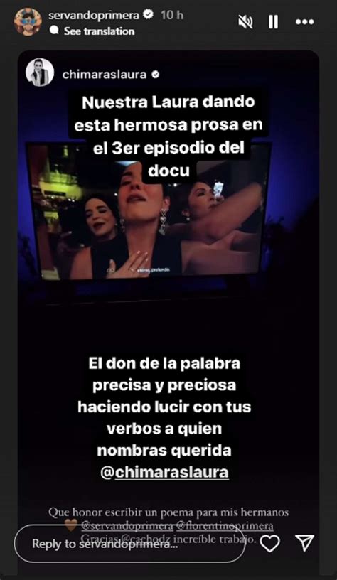 Laura Chimaras Dedica Poema A Servando Y Florentino