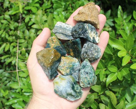 Sea Jasper Rough Natural Stones Choose How Many Pieces Premium