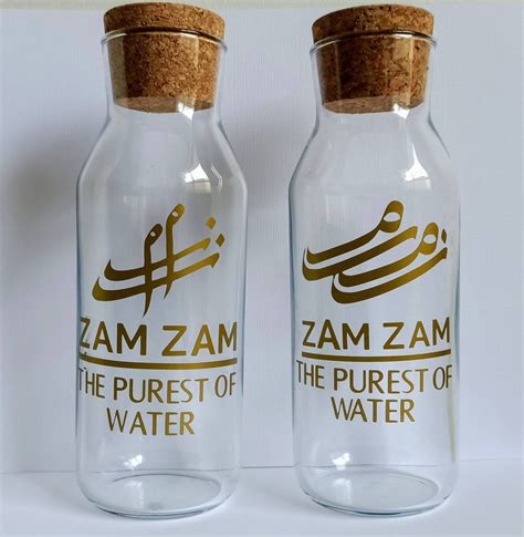 Diy Zam Zam Water Bottle Labels Decal Only Ramadan Ts Etsy Australia