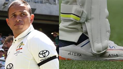 AUS vs PAK: Usman Khawaja Writes Daughter's Names On Shoes In 2nd Test ...