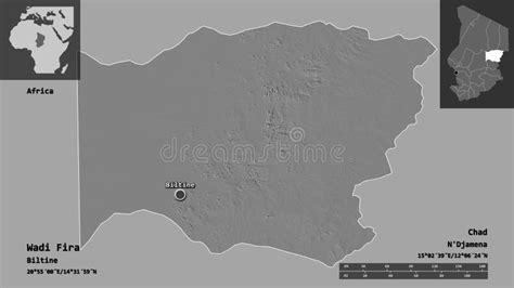 Wadi Fira Region Of Chad Previews Bilevel Stock Illustration