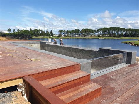 Recently Concreted Above Ground Pool On The Gold Coast Bali Pools