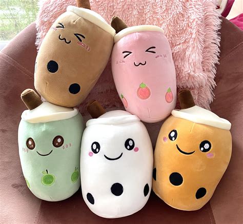 Boba Tea Plush Pack Boba Tea Plush Boba Tea Plushie Boba Etsy