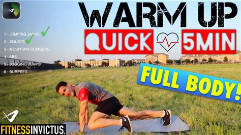 5 Minutes Quick Warm Up Cardio Full Body Before Workouts