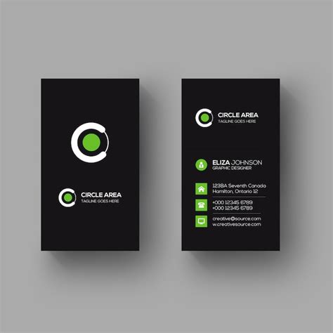 Premium PSD | Minimalist vertical business card