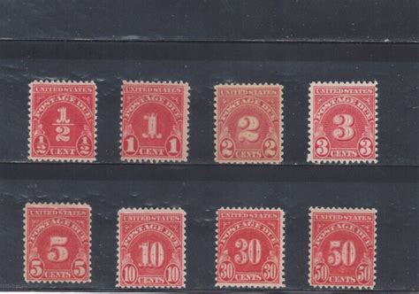 Scott J J Mint Nh Og Xf C C Postage Due Issues