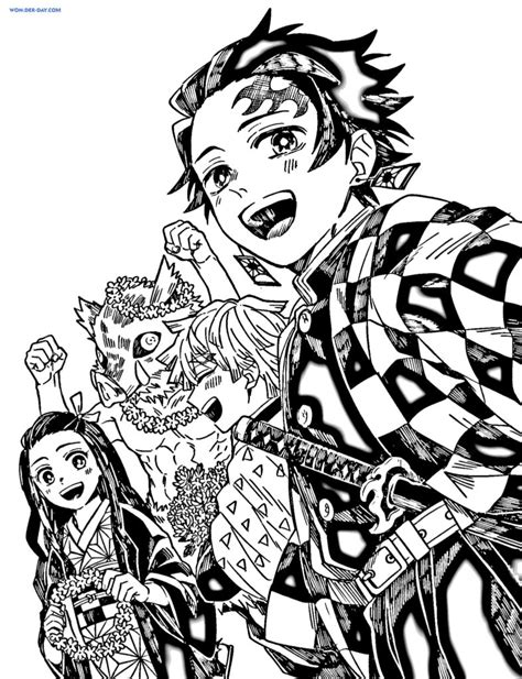 Dibujos De Demon Slayer Kimetsu No Yaiba Para Colorear Em 2022 Porn