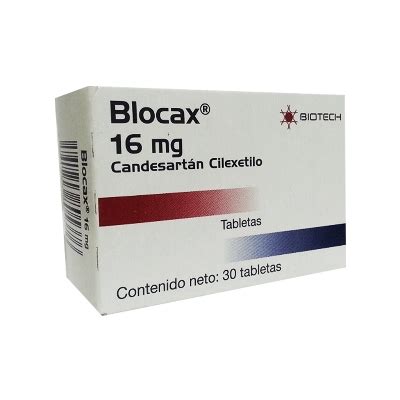 Candesartan Blocax 16Mg 30Tabletas Biotech