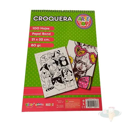 Croquera tamaño oficio 100 hjs ARTETOP Joyas Variedades y Papelería