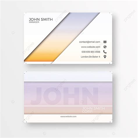 Bright Corporate Business Card Template Download On Pngtree