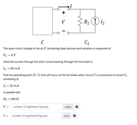 Solved Ta The Open Circuit Voltage Of Circuit C Chegg