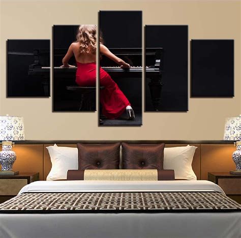 Music Instruments 19 – Music 5 Panel Canvas Art Wall Decor – Canvas Storm