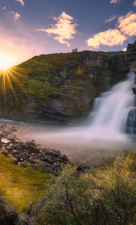 Waterfall Sunrise Wallpapers - Wallpaper Cave