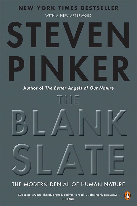 The Blank Slate The Modern Denial Of Human Nature