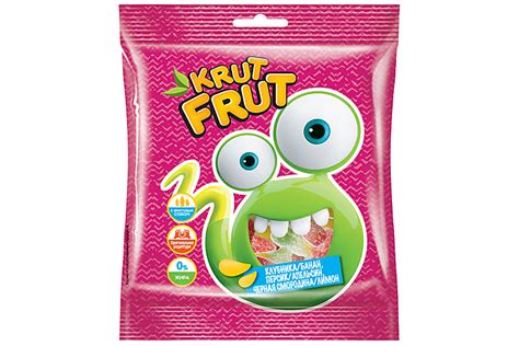 Жевательный мармелад KDV Krut Frut "Змейка в кислой посыпке" | отзывы