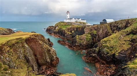 Fanad Lighthouse Donegal Ireland Sky Atlantic Rocks Ocean Clouds