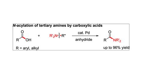 Palladium Catalyzed N Acylation Of Tertiary Amines By Carboxylic Acids