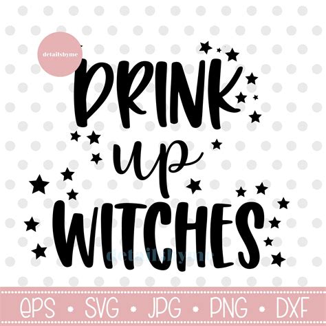 Drink up Witches Funny Halloween Cute Women's Halloween | Etsy