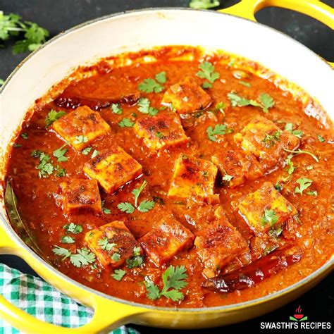 Paneer Curry Recipe Dhaba Style Swasthis Recipes