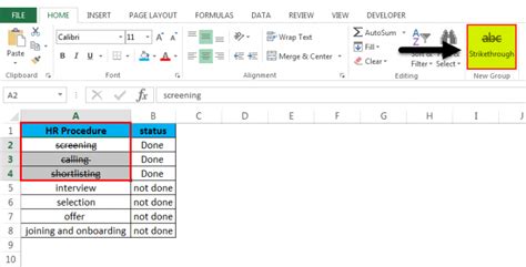 Strikethrough in Excel (Examples) | How to Strikethrough?