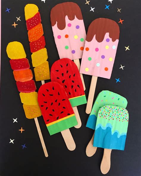 Glaces En Carton En 2024 Projets Artistiques De La Maternelle