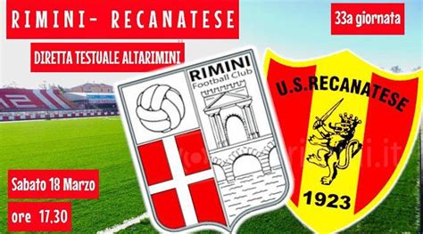 Diretta Testuale Calcio C Rimini Recanatese Finale