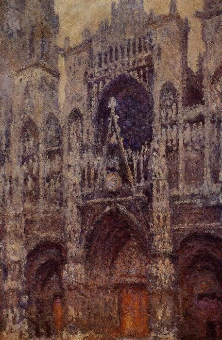 Reproduções De Belas Artes Catedral de Rouen o Portal Tempo cinzento