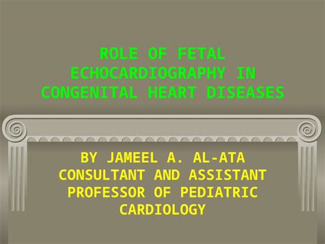 Ppt Role Of Fetal Echocardiography In Congenital Heart Diseases By