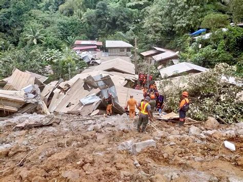 Philippines landslide death toll climbs to 55, dozens missing - EFE ...