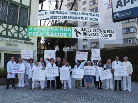 G M Dicos De Santos Se Unem Em Protesto Contra Medidas Do Governo