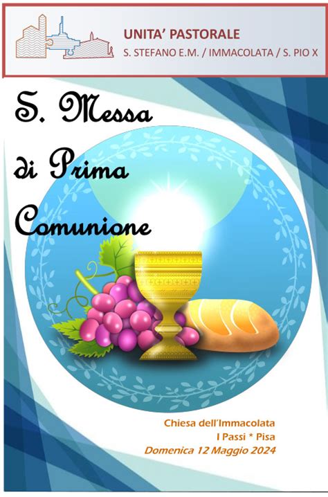 Libretto Della S Messa Di Prima Comunione Unit Pastorale