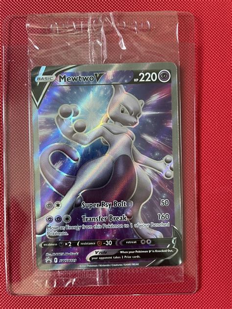 Pokémon TCG Mewtwo V Sword Shield SWSH229 Holo Promo Promo sealed