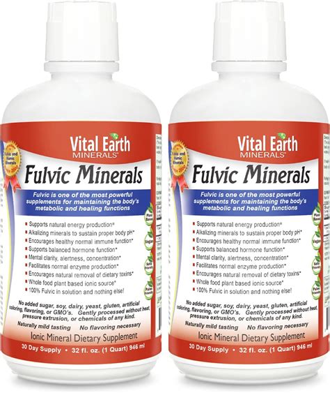 Inner Vitality Fulvic Humic Mineral Blend Trace Elements Vitamins And Amino Acids