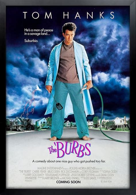 The Burbs Movie Poster Framed And Ready To Hang Etsy The Burbs