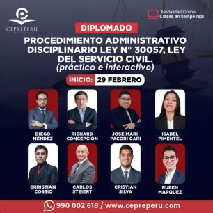 Procedimiento Administrativo Disciplinario De La Ley 30057 Ley Del