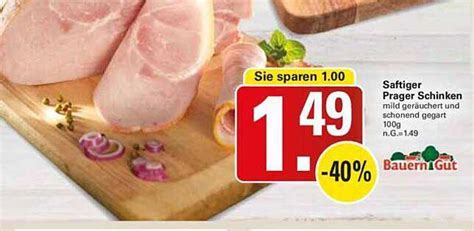 Bauern Gut Saftiger Prager Schinken Angebot Bei Wez Prospekte De