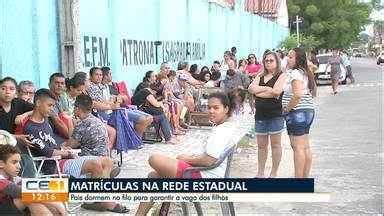 CETV 1ª Edição Fortaleza Matrícula nas escolas da rede pública de