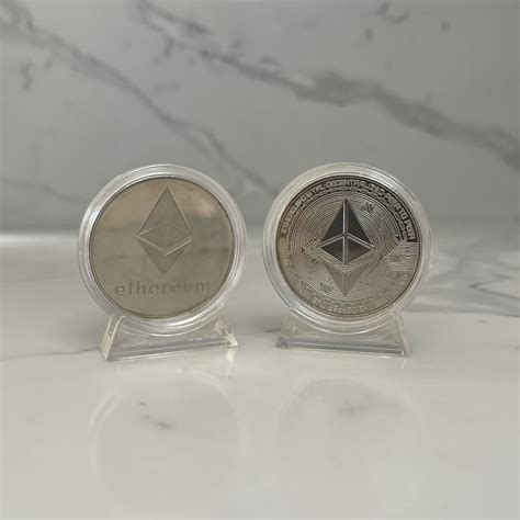 Ethereum Physical Coin Collectible Cryptocurrency Money Eth Souvenir