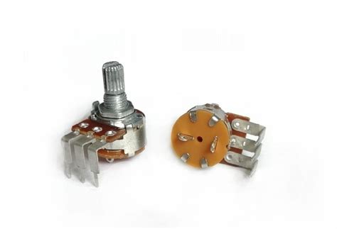 Купить 500k потенциометр WH148 B500K 500кОм переменный резистор с ...