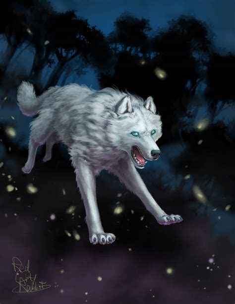 White Fantasy Wolf by RedCityRabbit on DeviantArt